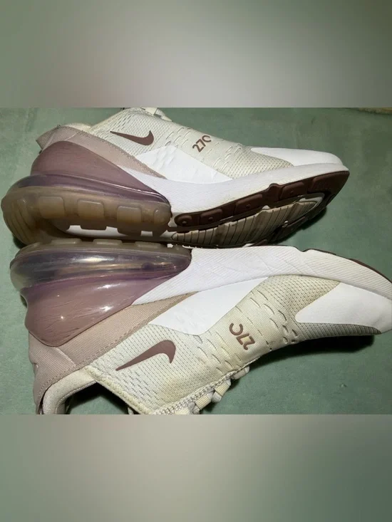 Nike Women’s Air Max 270 Pale Pink/White Athletic Sneakers-Read - Picture 3 of 9